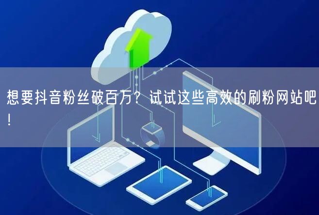 想要抖音粉丝破百万?试试这些高效的刷粉网站吧!
