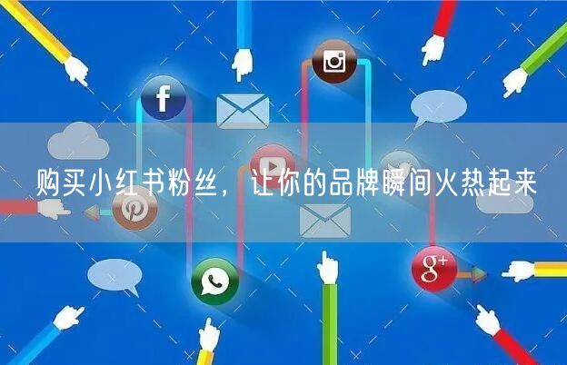 购买小红书粉丝,让你的品牌瞬间火热起来