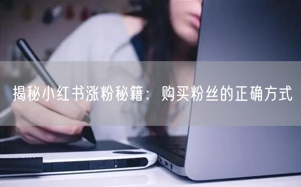 揭秘小红书涨粉秘籍:购买粉丝的正确方式