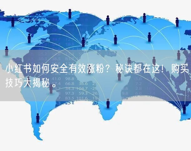 小红书如何安全有效涨粉?秘诀都在这!购买技巧大揭秘。