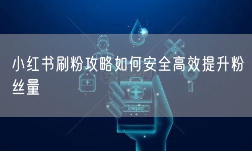 小红书刷粉攻略如何安全高效提升粉丝量