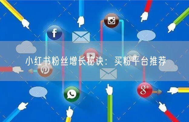 小红书粉丝增长秘诀:买粉平台推荐