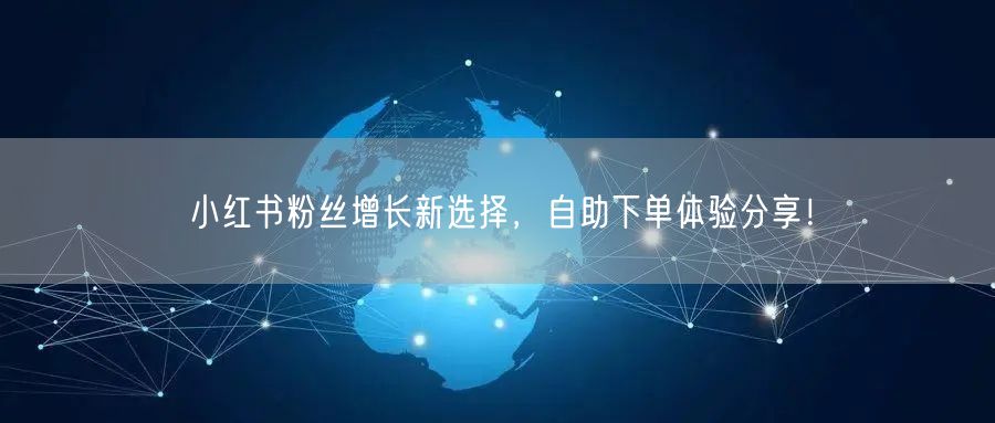 小红书粉丝增长新选择,自助下单体验分享!